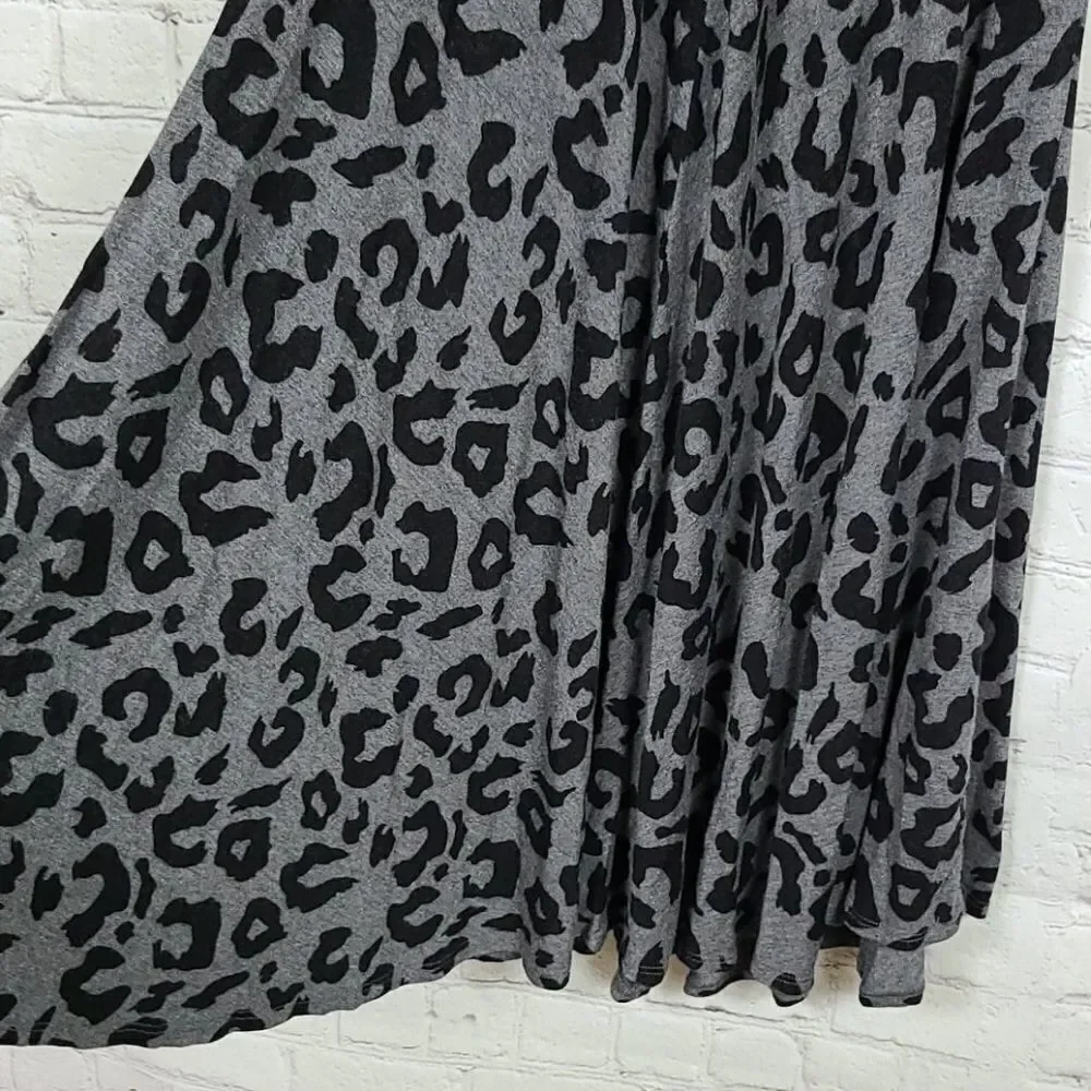 Tucker + Tate Girls Leopard Dress Large 10 12 Soft Swing Skater Tween Tank Dress
